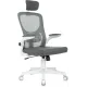 Кресло Бюрократ ASTER NH-W темно-серый TW-04 Neo Grey сетка/ткань с подголов. крестов. пластик пластик белый