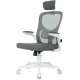 Кресло Бюрократ ASTER NH-W темно-серый TW-04 Neo Grey сетка/ткань с подголов. крестов. пластик пластик белый