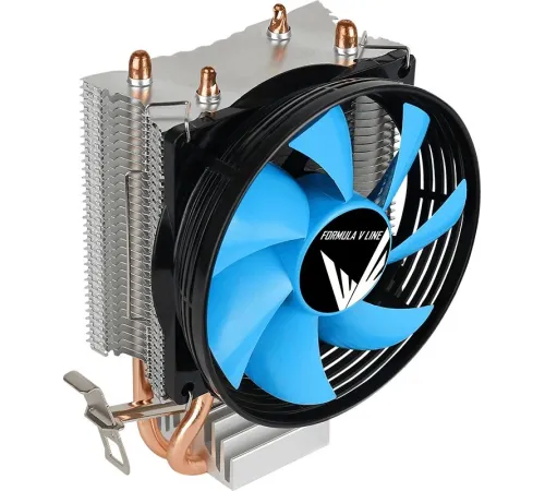 Устройство охлаждения(кулер) Formula AC Verkho 2 Soc-AM5/AM4/1200/1700/1851 черный/синий 4-pin 15-25dB Al+Cu 110W 307gr Ret (VERKHO 2)