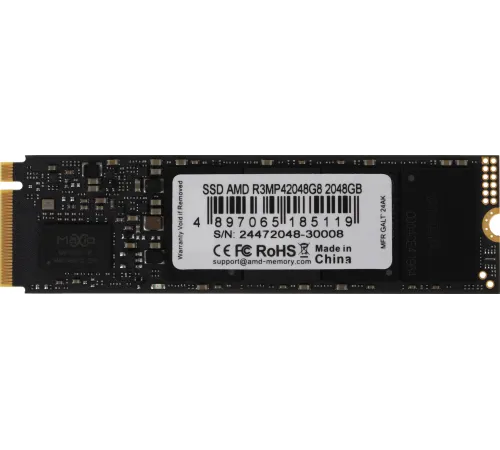Накопитель SSD AMD PCIe 4.0 x4 2TB R3MP42048G8 Radeon M.2 2280