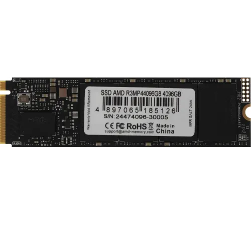 Накопитель SSD AMD PCIe 4.0 x4 4TB R3MP44096G8 Radeon M.2 2280