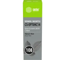 Чернила Cactus CS-EPT09C14 108 черный70мл для Epson Ecotank L8050/L18050