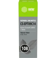 Чернила Cactus CS-EPT09C14 108 черный70мл для Epson Ecotank L8050/L18050