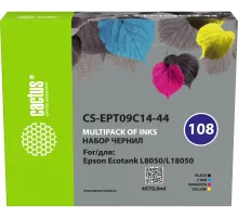 Чернила Cactus CS-EPT09C14-44 108 многоцветный набор 4x70мл для Epson Ecotank L8050/L18050
