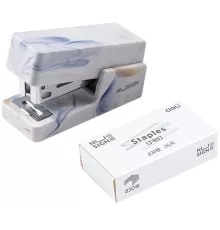 Степлер мини Deli NS083C WHITE Nusign 24/6 26/6 (25листов) белый 830скоб пластик коробка