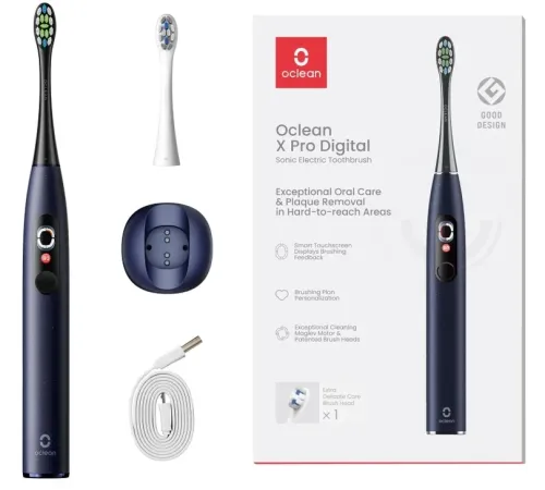 Зубная щетка электрическая Oclean X Pro Digital (Y2076) синий Зубная щетка электрическая Oclean X Pro Digital (Y2076) синий