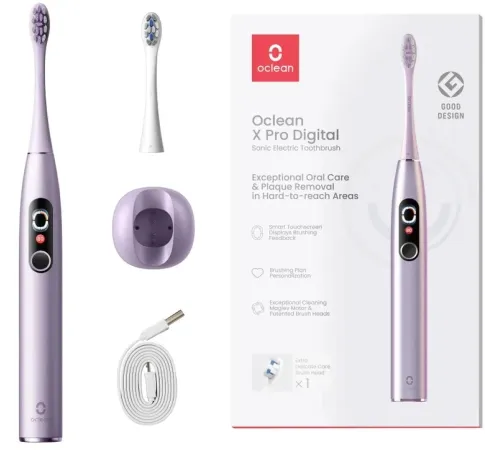 Зубная щетка электрическая Oclean X Pro Digital (Y2076) фиолетовый Зубная щетка электрическая Oclean X Pro Digital (Y2076) фиолетовый