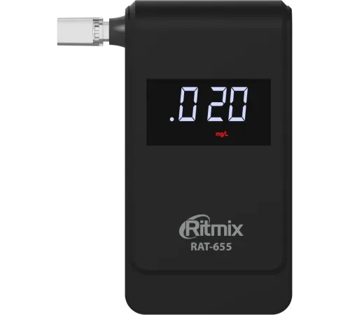 Алкотестер Ritmix RAT-655 электрохимический черный Алкотестер Ritmix RAT-655 электрохимический черный