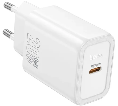 Сетевое зар./устр. Hoco N60 Gentle 20W 3A (PD) белый (44228)