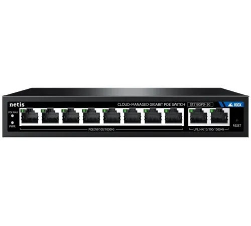 Коммутатор Netis ST210GPD-2G (L2) 10x1Гбит/с 8PoE 117W настраиваемый