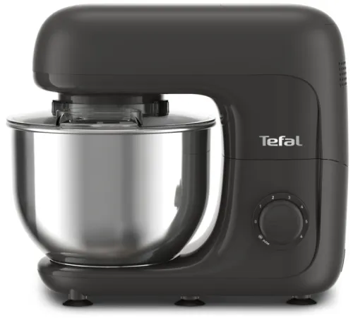 Кухонная машина Tefal Bake Essential QB161H38 планетар.вращ. 800Вт черный/серебристый Кухонная машина Tefal Bake Essential QB161H38 планетар.вращ. 800Вт черный/серебристый