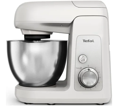 Кухонная машина Tefal Bake Partner QB520B38 планетар.вращ. 1100Вт серый/серебристый