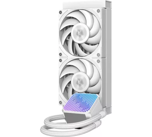 Система водяного охлаждения ID-Cooling DX240 Max Soc-AM5/AM4/1200/1700/1851 белый 4-pin 32.5dB Al+Cu 300W Ret (DX240 MAX WHITE)