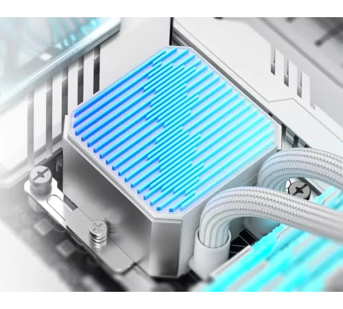 Система водяного охлаждения ID-Cooling DX240 Max Soc-AM5/AM4/1200/1700/1851 белый 4-pin 32.5dB Al+Cu 300W Ret (DX240 MAX WHITE)