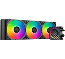 Система водяного охлаждения ID-Cooling Dashflow 360 XT Pro ARGB Soc-AM5/AM4/1200/1700/1851 черный 4-pin 16-34dB Al+Cu 350W Ret