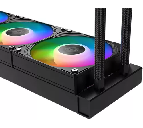 Система водяного охлаждения ID-Cooling Dashflow 360 XT Pro ARGB Soc-AM5/AM4/1200/1700/1851 черный 4-pin 16-34dB Al+Cu 350W Ret