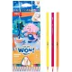 Карандаши цв. Deli EC140 Colorwow 3мм трехгран. 12цв. карт.кор. (12шт) 12 карандашей (1 золотой, 1 серебристый, 5 неоновых, 5 металлик)