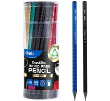 Карандаш ч/г Deli EC049-HB 2.2мм HB трехгран. ассорти