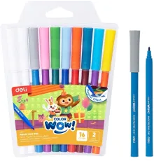 Фломастеры Deli EC167 Colorwow ПВХ с подвесом (8шт.)