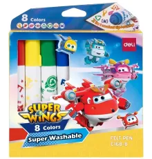 Фломастеры Deli EC168-8 Super Wings конический пиш. наконечник
