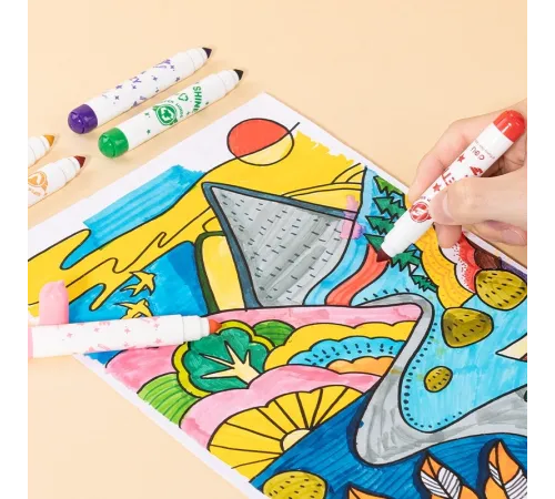 Фломастеры Deli EC168-8 Super Wings конический пиш. наконечник