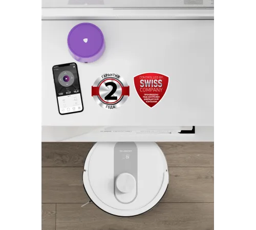 Пылесос-робот Polaris IQ Home PVCR 4250 50Вт белый
