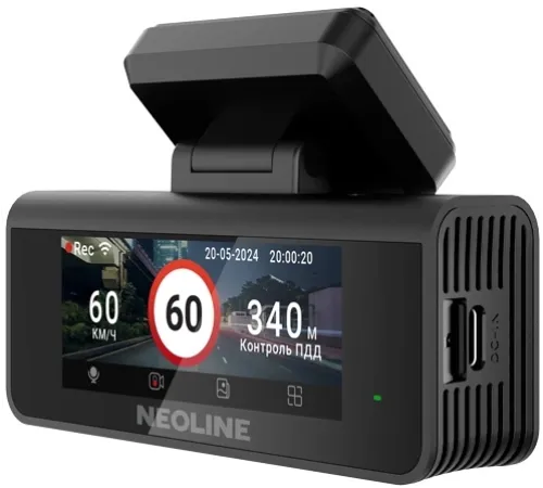 Видеорегистратор Neoline Argus Dual черный 2160x3840 GPS внутренняя память:256Mb карта в комплекте:64Gb Sigmastar SSG86296