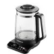 Чайник электрический Redmond KG220 1.7л. 2200Вт черный корпус: стекло