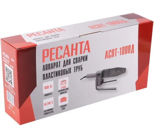 Аппарат для сварки пластиковых труб АСПТ-1000Д Ресанта