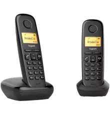 Радиотелефон Dect Gigaset A270 Duo Rus черный (труб. в компл.:2шт) АОН