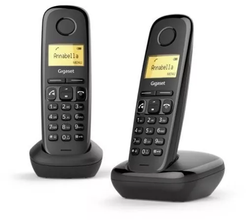 Радиотелефон Dect Gigaset A270 Duo Rus черный (труб. в компл.:2шт) АОН