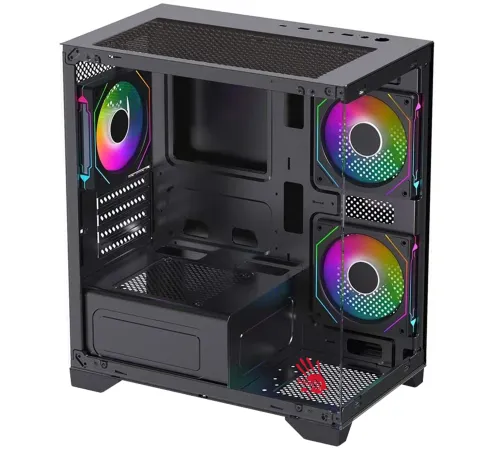 Корпус Bloody BD-CC103F черный без БП mATX 7x120mm 1xUSB2.0 1xUSB3.0 audio bott PSU
