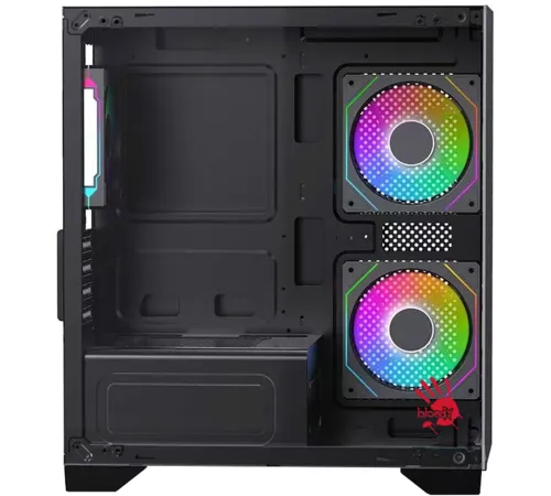 Корпус Bloody BD-CC103F черный без БП mATX 7x120mm 1xUSB2.0 1xUSB3.0 audio bott PSU