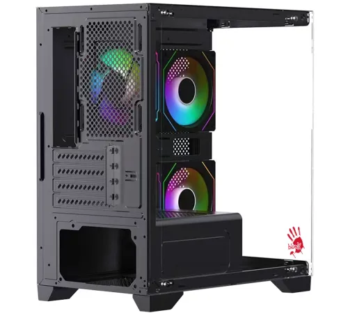 Корпус Bloody BD-CC103F черный без БП mATX 7x120mm 1xUSB2.0 1xUSB3.0 audio bott PSU