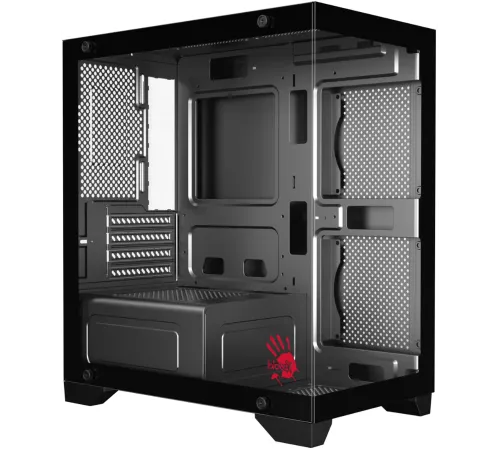 Корпус Bloody BD-CC103F черный без БП mATX 7x120mm 1xUSB2.0 1xUSB3.0 audio bott PSU