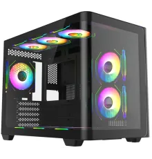 Корпус Bloody BD-CC112 черный без БП mATX 9x120mm 2xUSB3.0 audio bott PSU