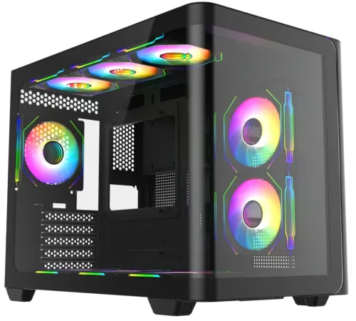 Корпус Bloody BD-CC112 черный без БП mATX 9x120mm 2xUSB3.0 audio bott PSU Корпус Bloody BD-CC112 черный без БП mATX 9x120mm 2xUSB3.0 audio bott PSU