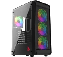 Корпус Bloody BD-CC114 черный без БП ATX 8x120mm 1xUSB2.0 1xUSB3.0 audio bott PSU