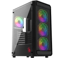 Корпус Bloody BD-CC114F черный без БП ATX 4x120mm 1xUSB2.0 1xUSB3.0 audio bott PSU