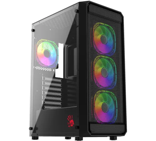 Корпус Bloody BD-CC114F черный без БП ATX 4x120mm 1xUSB2.0 1xUSB3.0 audio bott PSU