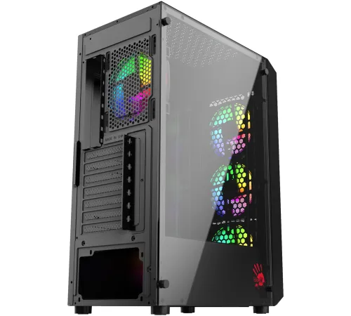 Корпус Bloody BD-CC114F черный без БП ATX 4x120mm 1xUSB2.0 1xUSB3.0 audio bott PSU