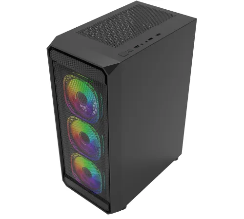 Корпус Bloody BD-CC114F черный без БП ATX 4x120mm 1xUSB2.0 1xUSB3.0 audio bott PSU