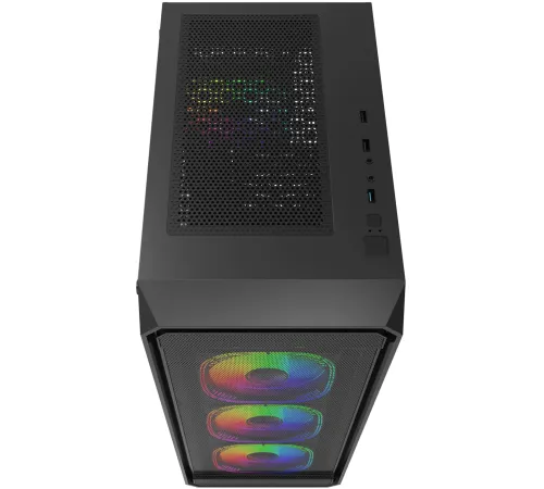 Корпус Bloody BD-CC114F черный без БП ATX 4x120mm 1xUSB2.0 1xUSB3.0 audio bott PSU