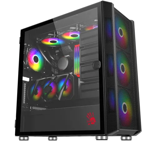 Корпус Bloody BD-CC119 черный без БП ATX 7x120mm 2xUSB3.0 audio bott PSU Корпус Bloody BD-CC119 черный без БП ATX 7x120mm 2xUSB3.0 audio bott PSU