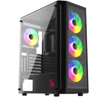 Корпус Bloody BD-CC120F черный без БП ATX 8x120mm 1xUSB2.0 1xUSB3.0 audio bott PSU