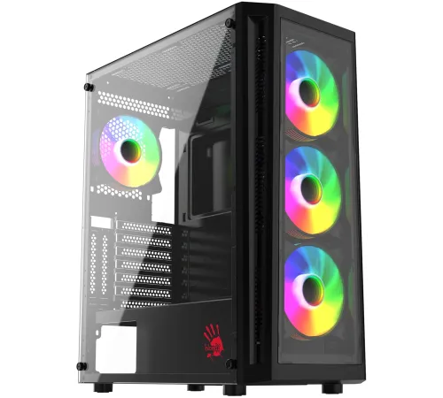 Корпус Bloody BD-CC120F черный без БП ATX 8x120mm 1xUSB2.0 1xUSB3.0 audio bott PSU