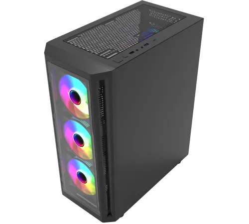 Корпус Bloody BD-CC120F черный без БП ATX 8x120mm 1xUSB2.0 1xUSB3.0 audio bott PSU