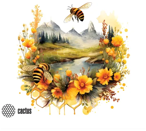 Коврик для мыши Cactus Honeybee 220x180x2мм (CS-MP-P09XS) Коврик для мыши Cactus Honeybee 220x180x2мм (CS-MP-P09XS)