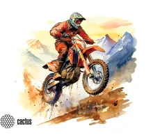 Коврик для мыши Cactus Motobike 250x200x3мм (CS-MP-D12S)