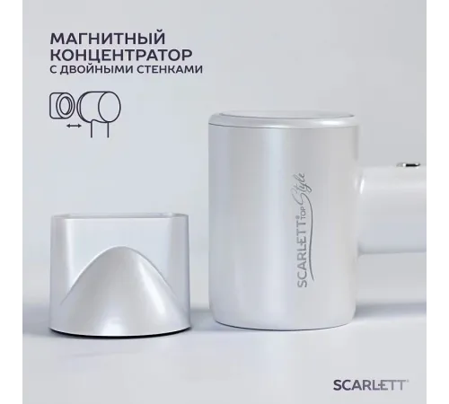Фен Scarlett SC-HD70I42 1600Вт белый Фен Scarlett SC-HD70I42 1600Вт белый